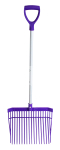 RED GORILLA® SHORT "D" HANDLE PC BEDDING FORK PURPLE