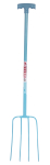 RED GORILLA® 4 PRONG MANURE FORK "T" HANDLE SKY BLUE