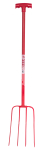 RED GORILLA® 4 PRONG MANURE FORK "T" HANDLE RED