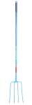 RED GORILLA® 4 PRONG MANURE FORK STRAIGHT HANDLE SKY BLUE