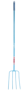 RED GORILLA® 4 PRONG MANURE FORK STRAIGHT HANDLE SKY BLUE