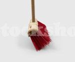 STIFF RED SCAVENGER BROOM 13"