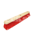 MEDIUM/STIFF RED PVC BROOM 24"