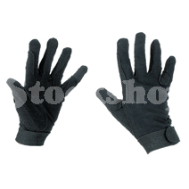 COTTON JERSEY GLOVES BLACK EXTRA SMALL
