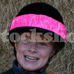 EQUISAFETY REFLECTIVE HAT BAND PINK