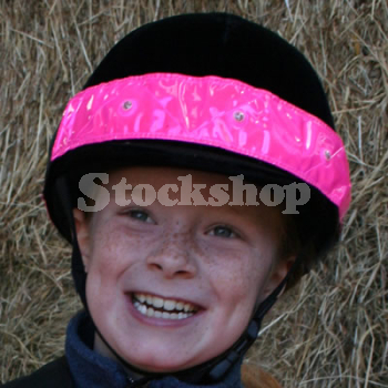 EQUISAFETY REFLECTIVE HAT BAND PINK EQUISAFETY REFLECTIVE HAT BAND PINK