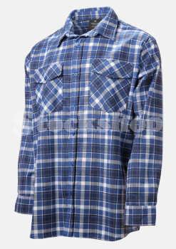 BETACRAFT® BRUSHED COTTON LONG SLEEVE SHIRT BLUE CHECK LARGE BETACRAFT® BRUSHED COTTON LONG SLEEVE SHIRT BLUE CHECK LARGE