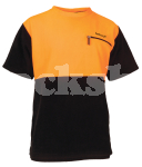 BETACRAFT® QUEST FLEECE T- SHIRT ORANGE & BLACK 3XL