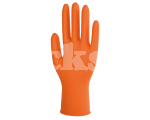FEBRA<sup>(TM)</sup> PYRAMID ORANGE NITRILE GLOVES, MEDIUM 100PK