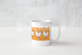 EGGATHA THE HEN<sup>(TM)</sup> MUG ORANGE EGGATHA THE HEN<sup>(TM)</sup> MUG ORANGE