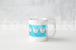 EGGATHA THE HEN<sup>(TM)</sup> MUG BLUE EGGATHA THE HEN<sup>(TM)</sup> MUG BLUE