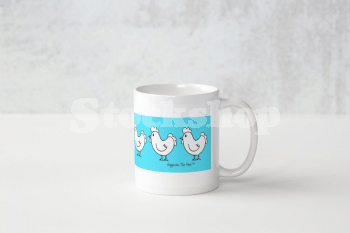 EGGATHA THE HEN<sup>(TM)</sup> MUG BLUE EGGATHA THE HEN<sup>(TM)</sup> MUG BLUE
