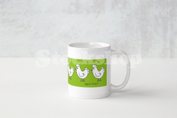 EGGATHA THE HEN<sup>(TM)</sup> MUG GREEN EGGATHA THE HEN<sup>(TM)</sup> MUG GREEN