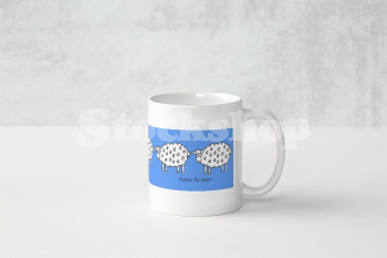 EWENICE THE SHEEP<sup>(TM)</sup> MUG BLUE EWENICE THE SHEEP<sup>(TM)</sup> MUG BLUE