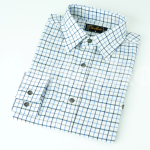 SHIRTMASTER TATTERSHALL SHIRT BLUE MEDIUM