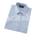 SHIRTMASTER WESTLAND BLUE SHORT SLEEVED SHIRT LARGE