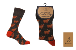 BARTLEBY® COMFORT TOP SOCKS 6-11 HIGHLAND COW