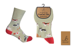 BARTLEBY® COMFORT TOP SOCKS 4-8 DOGGIE FRIENDS