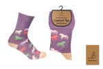 BARTLEBY® COMFORT TOP SOCKS 4-8 GALLOPING HORSES