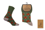 BARTLEBY® COMFORT TOP SOCKS 4-8 HIGHLAND COW