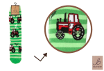 BARTLEBY® CHILDS FUNKY WELLY SOCK LITTLE TRACTOR 12.5-3