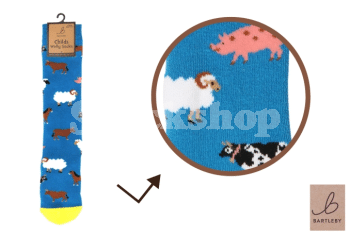 BARTLEBY® CHILDS FUNKY WELLY SOCK FARMYARD FRIENDS 9-12 BARTLEBY® CHILDS FUNKY WELLY SOCK FARMYARD FRIENDS 9-12