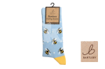 BARTLEBY® FUNKY BAMBOO SOCK 4-7 BUMBLE BEES