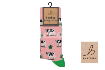 BARTLEBY® FUNKY BAMBOO SOCK 4-7 GRAZING COW BARTLEBY® FUNKY BAMBOO SOCK 4-7 GRAZING COW