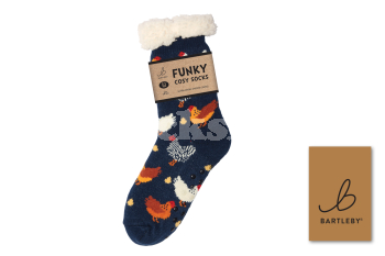 BARTLEBY® FUNKY COSY SOCK 4-8 CHICKENS BARTLEBY® FUNKY COSY SOCK 4-8 CHICKENS