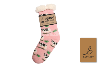 BARTLEBY® FUNKY COSY SOCK 4-8 GRAZING COW BARTLEBY® FUNKY COSY SOCK 4-8 GRAZING COW
