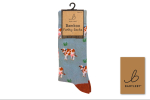 BARTLEBY® FUNKY BAMBOO SOCK 4-7 BROWN COW