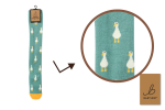 BARTLEBY® FUNKY WELLY SOCK 4-8 WHITE DUCK
