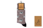 BARTLEBY® FUNKY BAMBOO SOCK 6-11 STANDING COW GREY