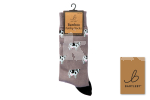 BARTLEBY® FUNKY BAMBOO SOCK 6-11 STANDING COW GREY