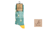 BARTLEBY® FUNKY BAMBOO SOCK 4-7 WHITE DUCK