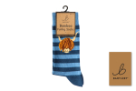 BARTLEBY® FUNKY BAMBOO SOCK 4-7 STRIPED HIGHLAND COW